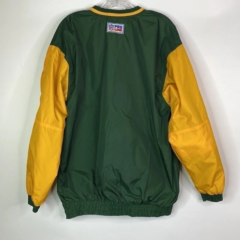 Vintage Nike Reversible Green Bay Packers Pullover Jacket Size Medium